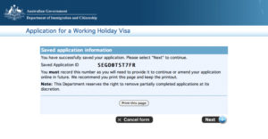 Guide tutoriel pour faire sa demande de working holiday visa