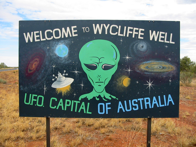 Wycliffe Well UFO Australie