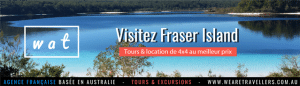 Bannière Tours Fraser Island code promo